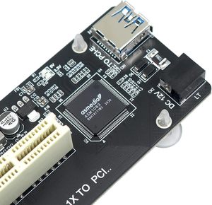 PCIE PCI-E PCI Express X1 a PCI Riser Card Bus Card Adaptador de alta eficiencia Convertidor USB 3,0 Cable para PC de escritorio ASM1083 Chip - Product Image 5