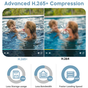 HITOSINO OEM HIK 5MP 8MP 4K ไมโครโฟนในตัว Night Vision การตรวจจับการเคลื่อนไหวป้อมปืนกล้อง IP - Product Image 5
