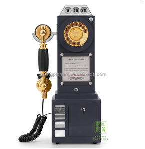 PLANTACIÓN DE PRIMAVERA Venta caliente 1080P Video y Audio Vintage dial giratorio teléfono Grabado juegos de teléfono Retro Libro de visitas Audio - Product Image 4