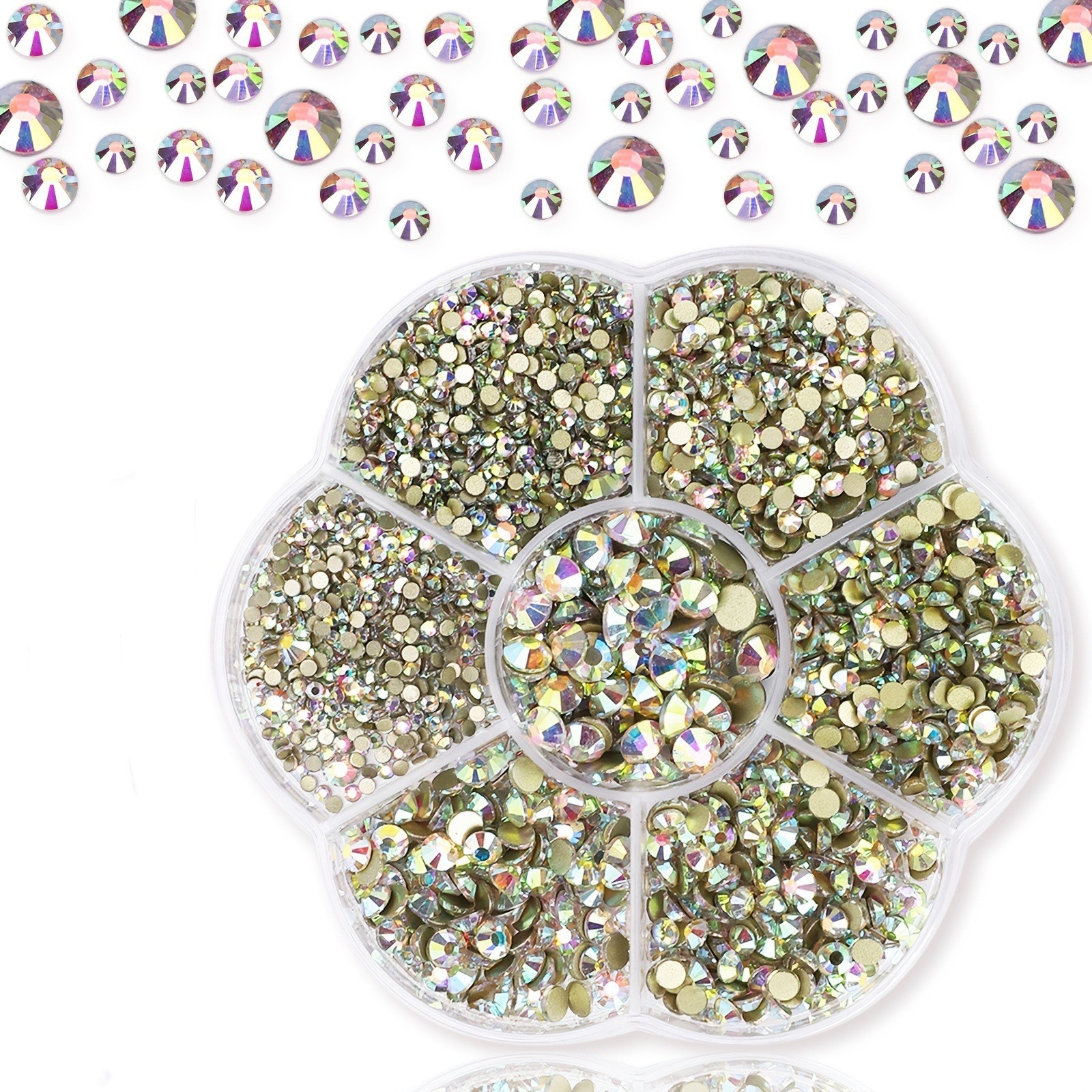 Plum blossom box-gold bottom ab
