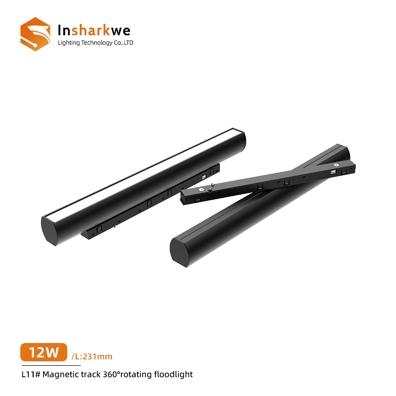 Magnetic track 360°rotating floodlight 12W