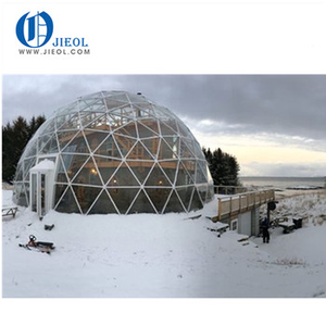 Impermeável moldura de aço galvanizado Tenda Geodésica Dome Resort Jardim Luxo Grande Pvc 5 Pessoas Igloo Meia Cúpula Tenda