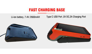 Handheld Rugged <strong>Android</strong> 7 POS Machine <strong>QR</strong> <strong>Code</strong> Scanner 4G <strong>Android</strong> POS Terminal With Printer Z100 - Product Image 5