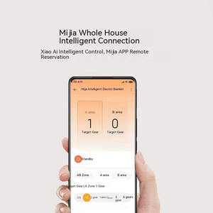 ผ้าห่มไฟฟ้าอัจฉริยะสำหรับ Xiaomi Mijia พร้อมรีโมทควบคุมอุณหภูมิอัตโนมัติรวมแอป Mi Home