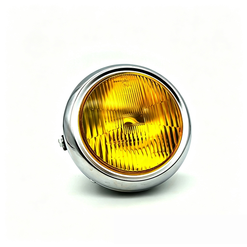 Phare avant 7" Jaune Chrome