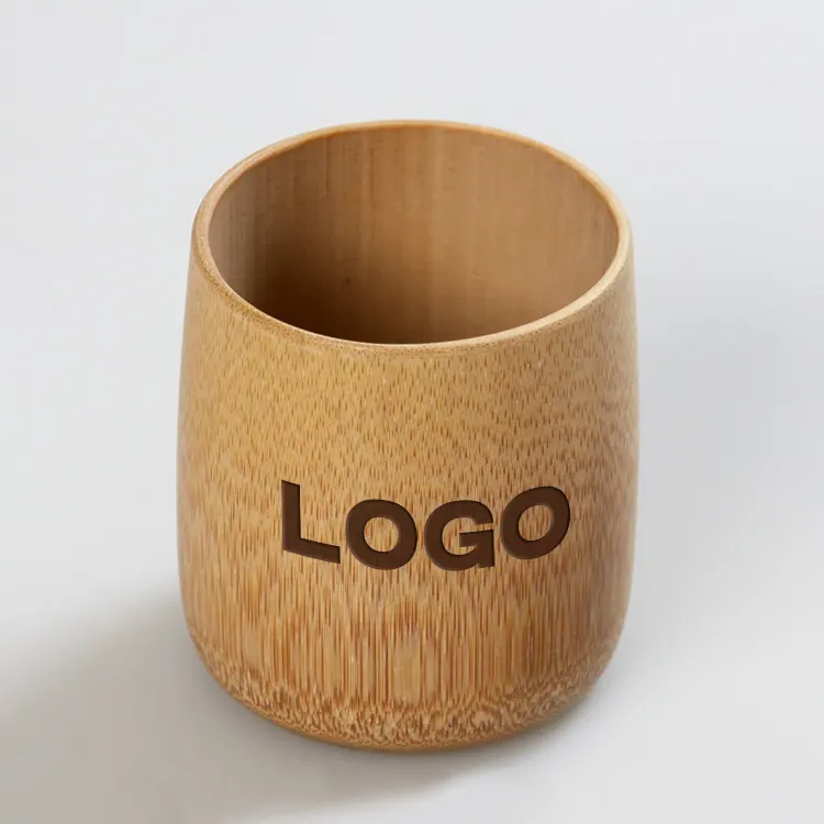 Free Sample Tableware Eco-friendly Handmade Mug Reusable Drinking 100% Natural Bamboo Cups ecofriendly