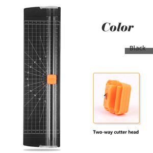 Bview sanat 2 yönlü kesme A4 kağıt kesici Mini kağıt kesici öğrenci DIY manuel defter kesici basın slayt scuknife bıçak - Product Image 2