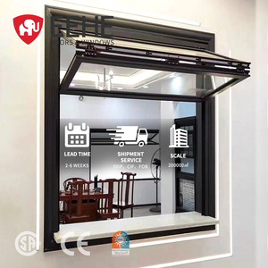 Diskon Besar Jendela Lipat Dua Anti Maling Kedap Suara Otomatis Pengangkat Vertikal Pabrikan Jendela Lipat Rumah Aluminium - Product Image 3