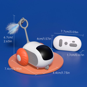 Smart Remote Control <strong>Cat</strong> Toy Interactive <strong>Cat</strong> Obstacle Avoidance USB Charging Feather Play for Active <strong>Cats</strong> - Product Image 6
