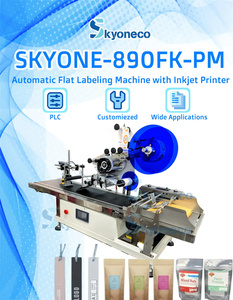 Skyone 890FK-PMAutomatic Desktop-Etikett ier maschine für flache Oberflächen mit Datumscode-Drucker und Seiten trennungs gerät - Product Image 3