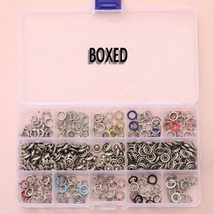 Nhà cung cấp bán hàng trực tiếp 200pcs 9.5mm kim loại prong <span class=keywords><strong>Snap</strong></span> Nút grommets ốc vít Kit với tay áp lực phù hợp với nút cho quần áo - Product Image 5