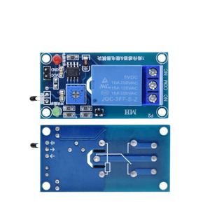 5V/12V熱センサーモジュール1チャンネルリレーモジュールコンボモジュールサーミスタ温度センサーモジュール - Product Image 1