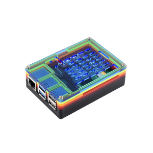 Supporta l'installazione ufficiale di raffreddamento attivo, custodia in acrilico arcobaleno per Raspberry Pi 5, custodia in acrilico traslucido colorato - Product Image 5