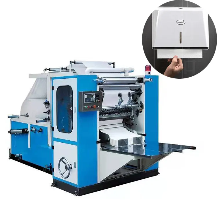 नई शर्त छोटे पैमाने पर कागज ऊतक मुद्रण तह पूर्ण स्वचालित नैपकिन बनाने की मशीन
