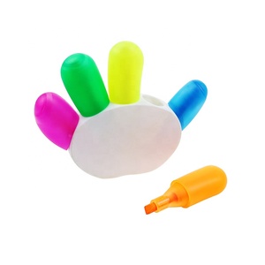 BECOL Vente Chaude Intéressant 5 en 1 Mini Surligneur Marqueurs Creative Main Forme Coloré Surligneur Stylos pour Enfants - Product Image 2