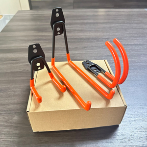 新奇双实用防滑涂层防水耐用坚固10包门轨储物车库U钩 - Product Image 3