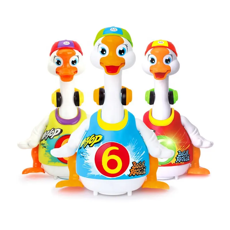 Hotsell Lovely Dancing Goose Toy for Kids Music Cartoon Plastic Cute Musical Electric Swing Sounding Animal Toys 18M+ Baby Gift