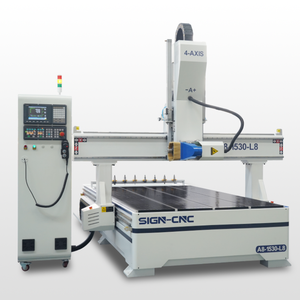 Easy to Operate 4 Aixs 1325 Atc Rotary Swing Spindle <strong>CNC</strong> <strong>Router</strong> <strong>with</strong> Syntec <strong>Control</strong> System Machine Woodworking PVC Aluminum - Product Image 1