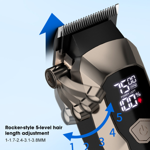 Lanumi 688-10 Chuyên Nghiệp Mới cắt tóc tóc tông đơ thiết lập 1500mAh Rocker-phong cách 5 cấp độ điều chỉnh người đàn ông tóc điện Clipper Kit - Product Image 3