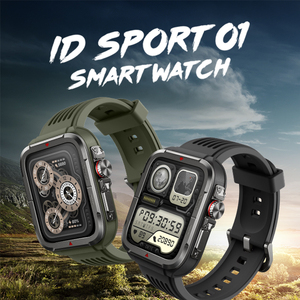 2024 Herren IP68 Wasserdichte Fitness Smart Watch Armband 1,8 Zoll <span class=keywords><strong>PC</strong></span> TFT Outdoor <span class=keywords><strong>IOS</strong></span> Health Tracker Quadratische Antwort Anruf kostenlos schnell