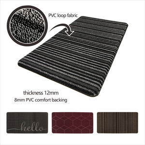 特殊设计广泛使用防滑环压花印花地板PVC门垫 - Product Image 4