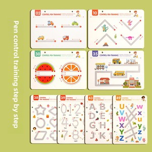 Hot người bán hàng trẻ em truy tìm Sách Bài Tập Đặt mẫu giáo xóa được Bài Tập Câu Đố giáo dục đồ chơi bút Montessori cho trẻ em - Product Image 4