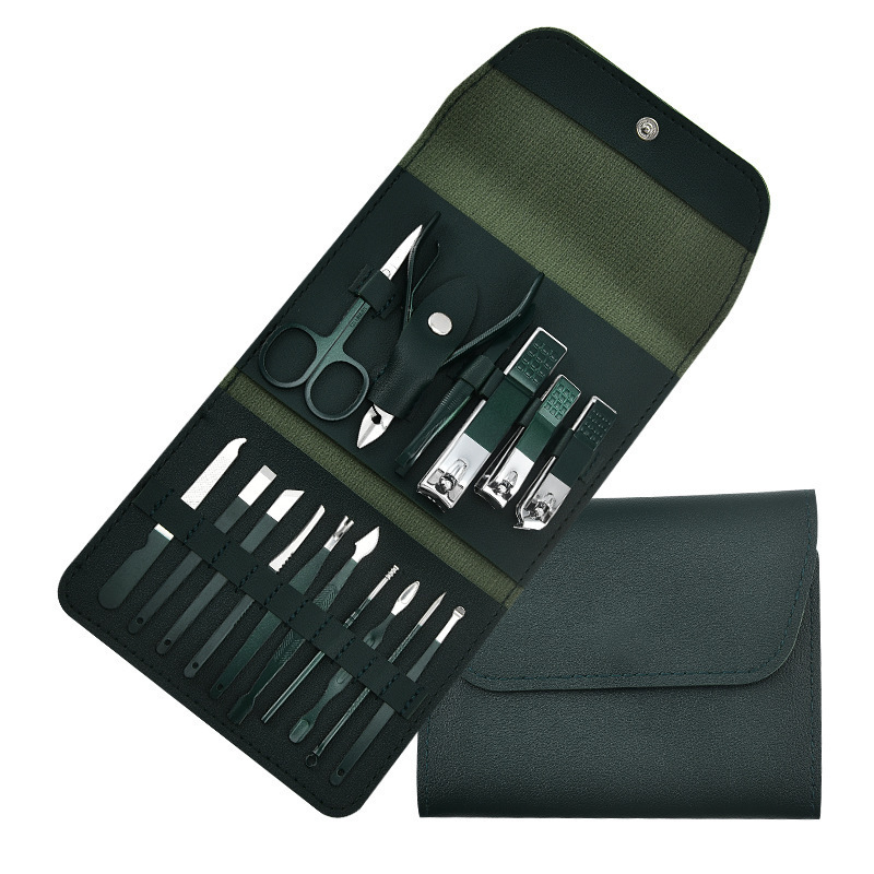 Ensemble de 16 pièces vert foncé