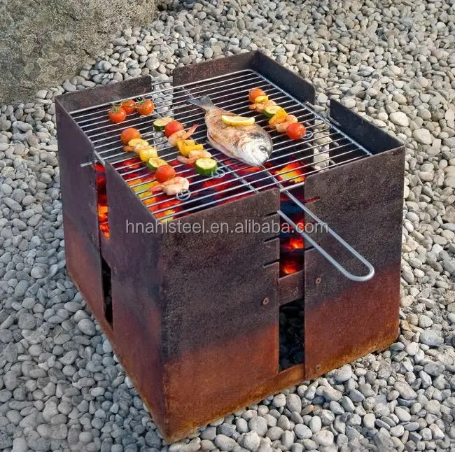 Outdoor Camping Rust churrasco cozinhar equipamentos para cozinhar fora Cozinha Serviços