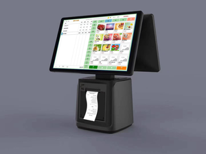 H02 Google GMS Android / windows 15,6 "двухэкранный сенсорный POS-терминал, встроенный PrinterNFC/Qr-код, код оплаты и сканирования
