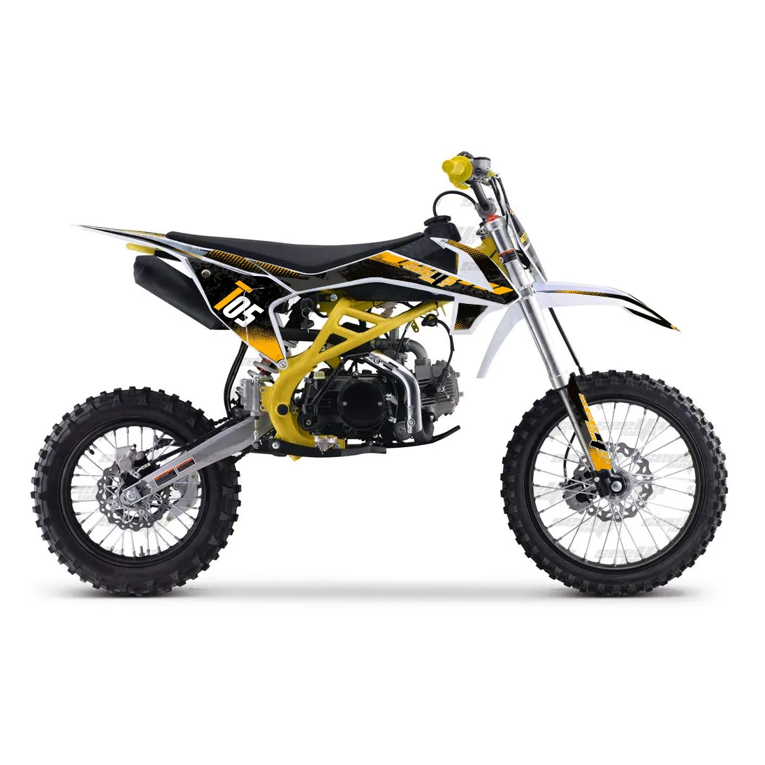 Neue gelbe SEEYA 125cc MOTO CROSS Seeyamoto 4 Gänge Pit Bike OFF ROAD Dirt Bike Cross Motorräder T05 125cc mit CE