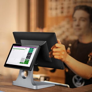 Máquina de pedidos computadora de escritorio solo doble al por menor pos monitor de pantalla táctil todo en uno sistema POS Android - Product Image 5
