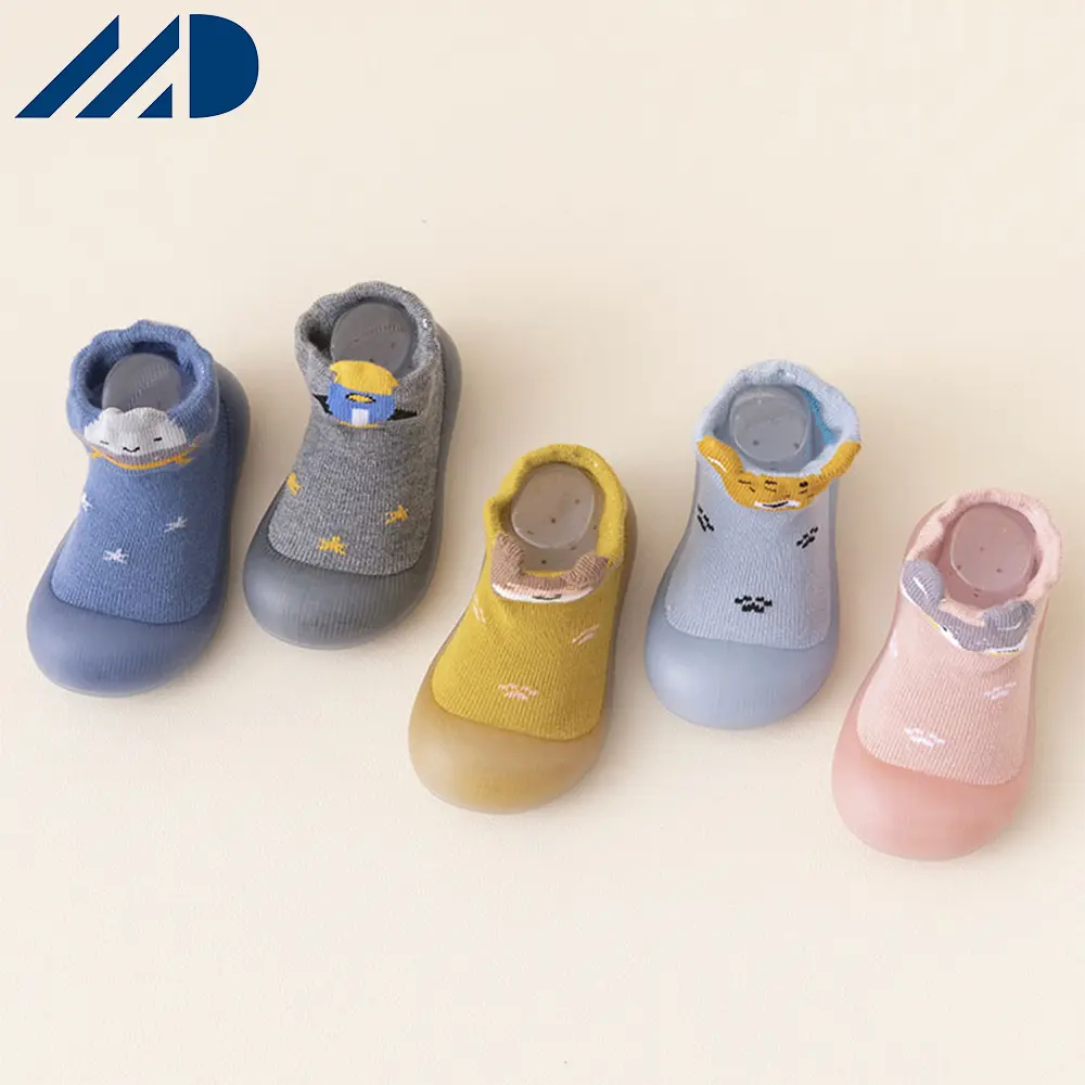 2024 nouveau Design animaux tricot bébé chaussettes 3d enfant en bas âge doux bébé sol anti-dérapant chaussettes respirant coton chaussures de marche