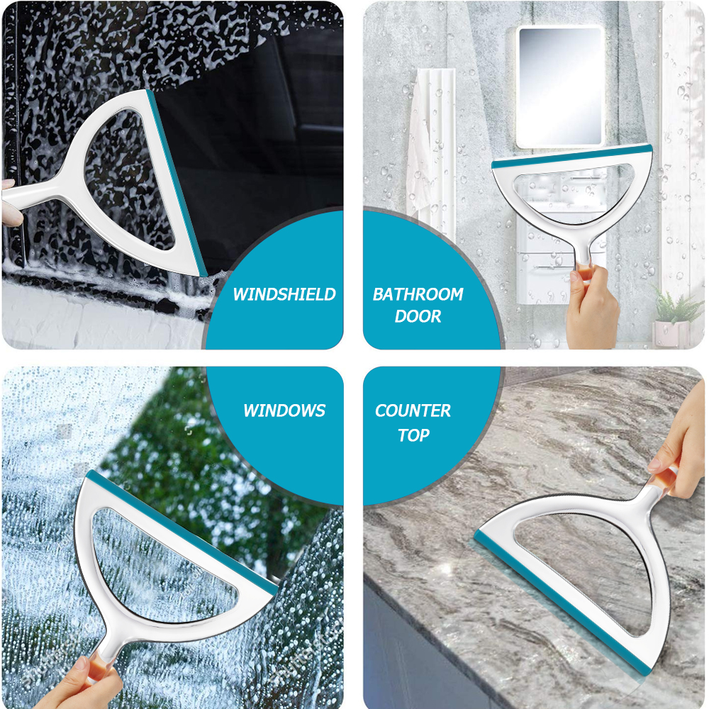 New Design Home Cleaning Tool Transparent Cleaning Product Mini Plastic Water Scraper Window Scraper Shower Water Squeegee
