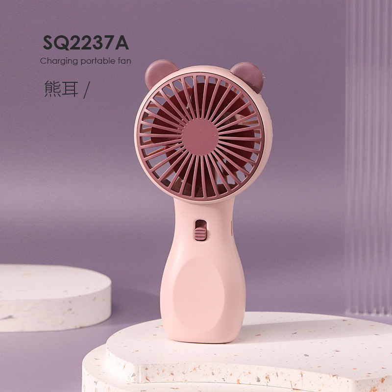 Pink 2237 Rechargeable Bear-Shaped Night Light with 2 Levels