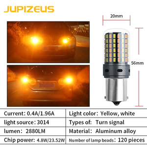 Super Decoding Turn Signal Light 1156 <strong>Led</strong> Light Bulbs 1156/7440-3014-120smd Dual Color Reverse Light - Product Image 3