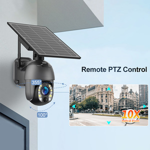 Rscamtom กล้องวงจรปิดแบตเตอรี่พลังงานแสงอาทิตย์ Wi-Fi 4G 5MP ubox PTZ ระบบซูม10X PIR เตือนความปลอดภัยกลางแจ้งพลังงานต่ำ4G - Product Image 6