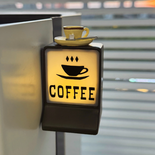 Coffee lamp refrigerator sticker+coffee refrigerator sticker