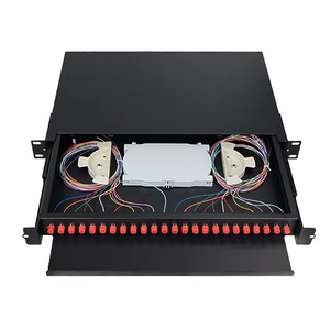 Precio de fábrica Marco de distribución de fibra óptica de 24 puertos Conectores SC/LC/FC Panel de conexión cargado ODF fijo para redes WiFi 3G - Product Image 4