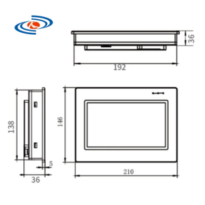 4.3 "/7" HMI PLCオールインワンMX3G-43C/70Cシリーズ内蔵アナログ入力および出力5AD2DAサポートMODBUS RTU RS485およびRS232 - Product Image 6