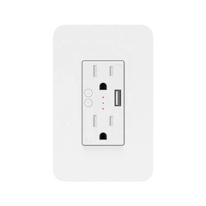 Milfra Wifi智能插座双壁美国插头电源插座，带USB充电端口开/关图亚智能生活应用语音遥控器 - Product Image 2