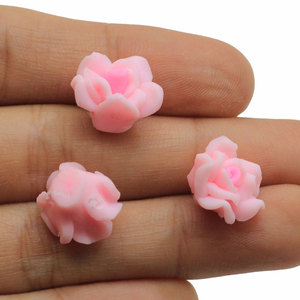 New 14 Mét Mini 3D Kawaii Polymer <span class=keywords><strong>Clay</strong></span> Rose Hoa Chunky Hạt DIY Tóc Headband Trang Trí Kết Quả Trang Sức - Product Image 4