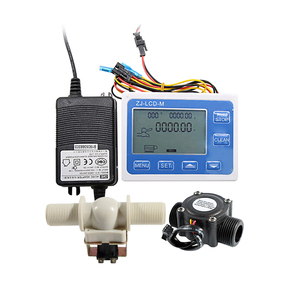Digital LED Display Flow Quantitative <strong>Controller</strong> Instrument+3/4&quot; Male Thread Plastic Flowmeter Sensor+3/4&quot; Water Solenoid Valve - Product Image 1