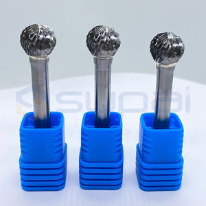 Supale Bal Neusvormige Wolfraamcarbide Cilindrische Snijders Roterende Braam Enkele Dubbel Gesneden Diamantbramen 6Mm Rechte Schacht - Product Image 3