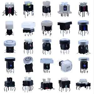 LED beleuchteter Takt-Drucksc halter RGB Micro DIP Power LED Mini-Tast schalter für Konsolen
