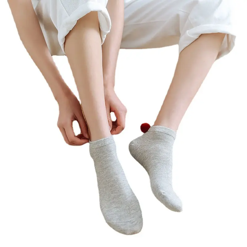 Atacado novo estilo alta qualidade meias verão respirável algodão simples adulto meias