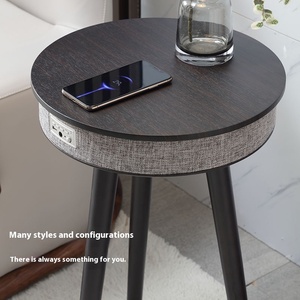Mesa MDF multifuncional: Audio Bluetooth + carga inalámbrica | Suministro B2B para interiores modernos - Product Image 3