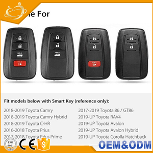 汎用ソフトシリコンカーボンファイバーパターンスマートキーシリコンカバーケーストヨタCHR C-HR 2017プリウス用カーキーカバーケース - Product Image 4