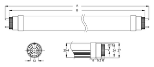 Çok renkli 360 derece lineer LED lamba floresan floresan lamba fikstür T5 T8 LED tüp floresan lamba - Product Image 4