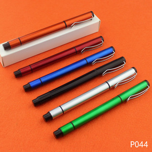 2在1塑料圆珠笔，带荧光笔，带有自定义颜色和自定义徽标 - Product Image 3