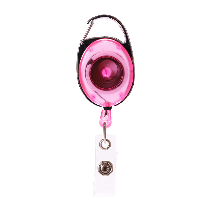 No back clips, transparent pink